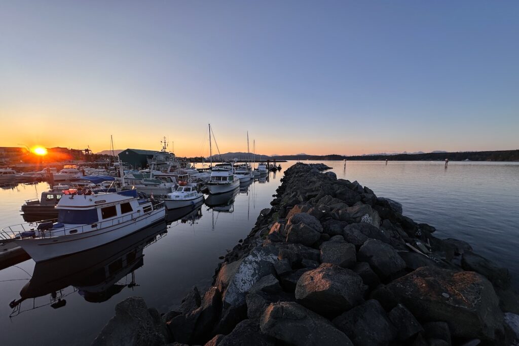 A Harbor Sunset in Campbell River