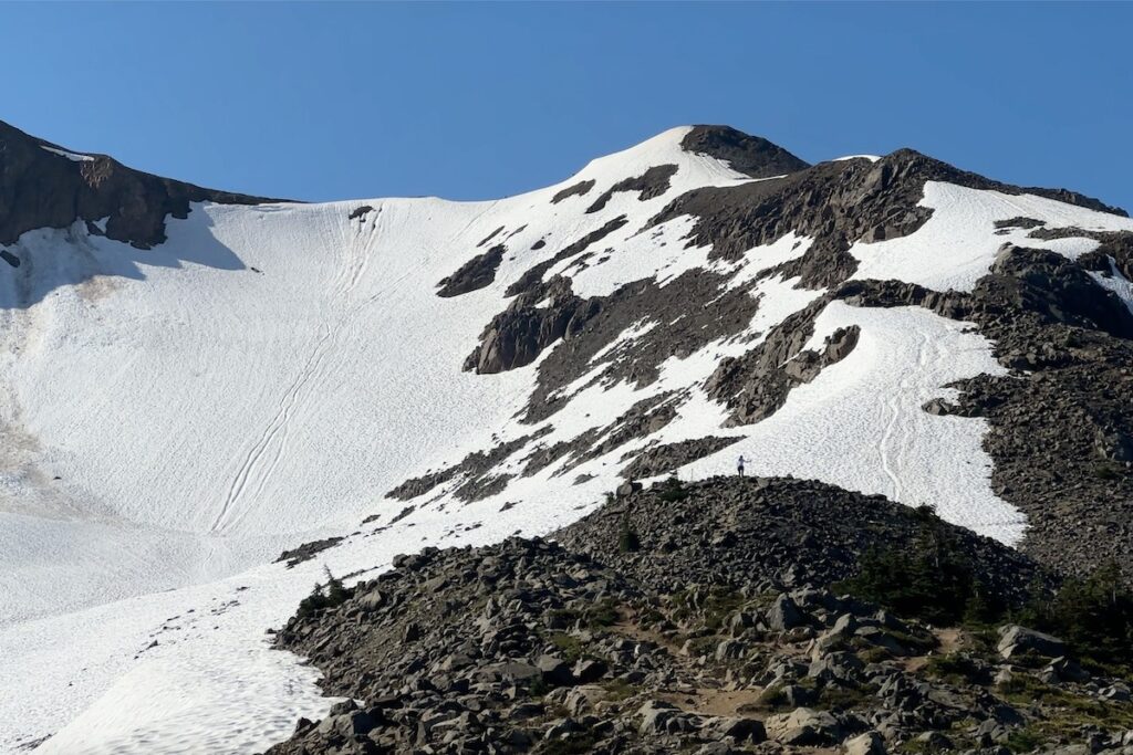 The final push to the top of Pano Ridge.