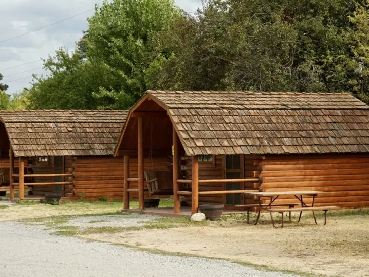 small cabins for rent at the Spokane KOA Jounrey