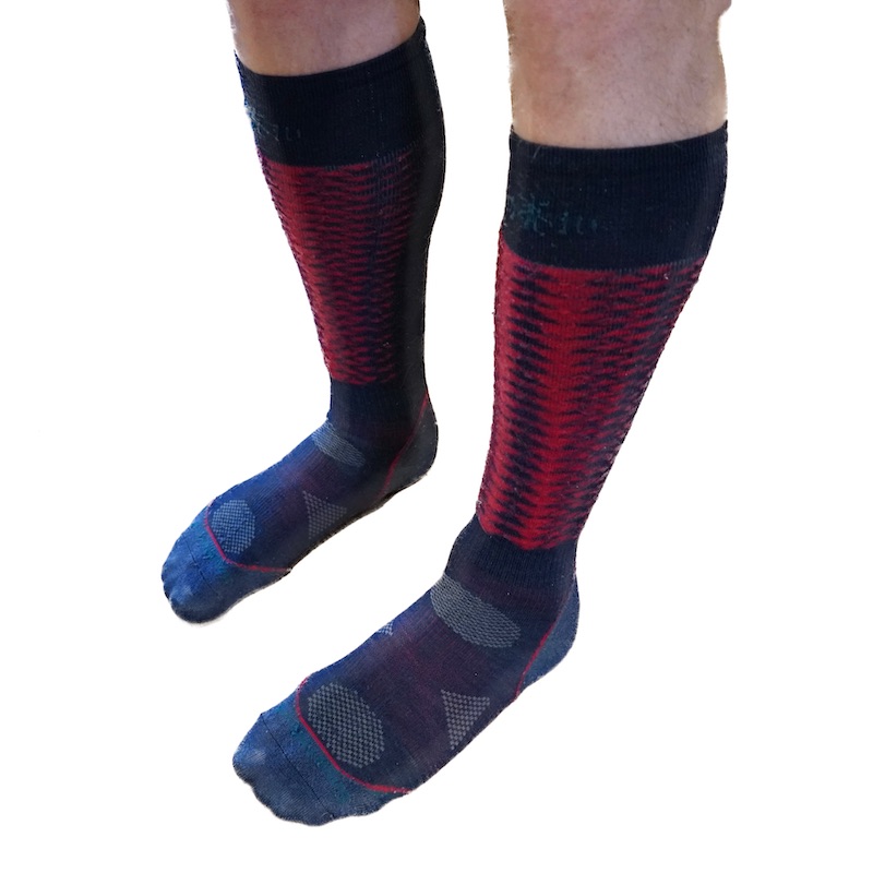 Ski socks are essential for good foot comfort and performance.