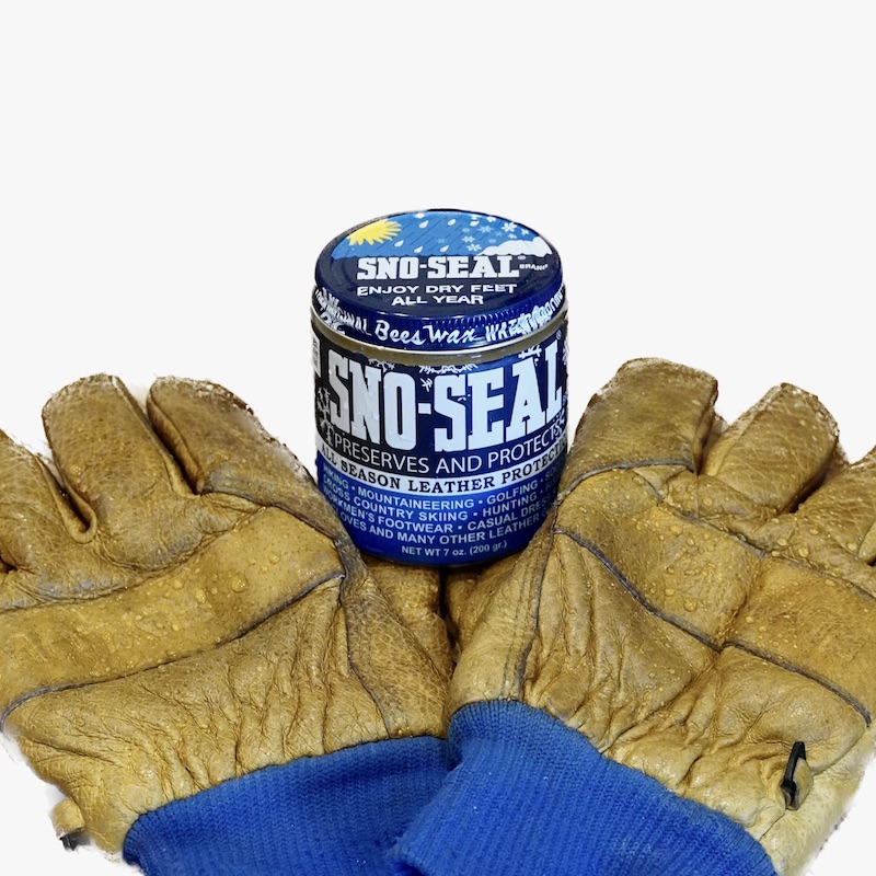 SnoSeal helps keep leather gear waterproof.