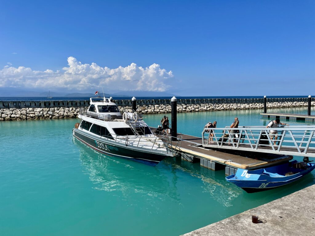 idola ferry at the Sanur Harbor