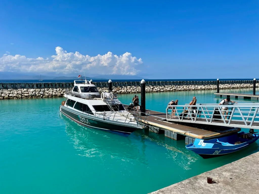 idola ferry at the Sanur Harbor