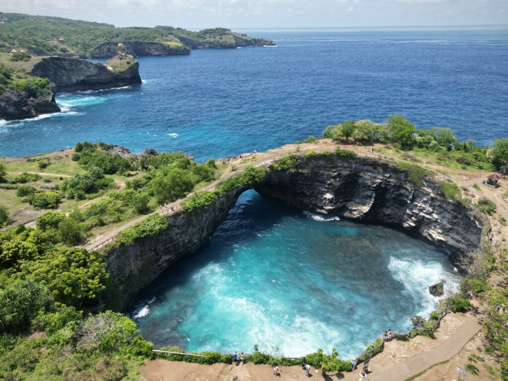 aerial view of Broken Beach