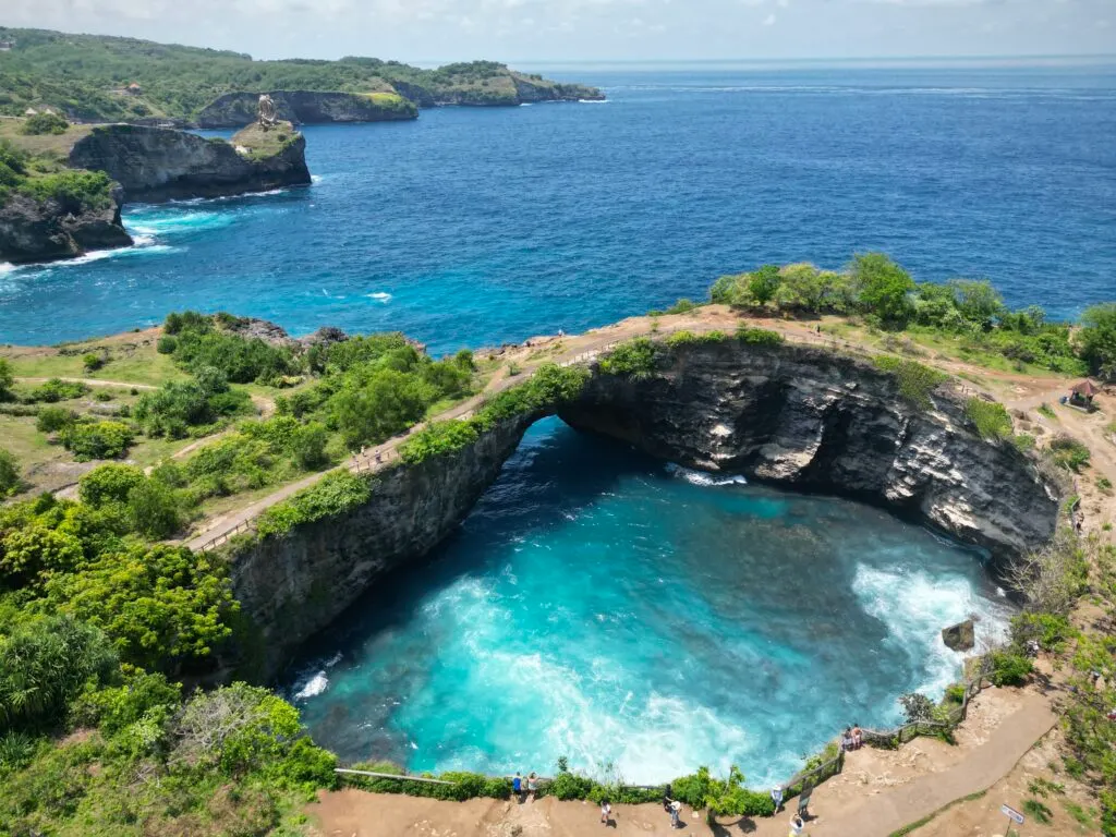 aerial view of Broken Beach