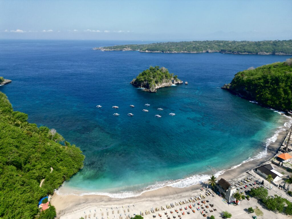 aerial view of Crystal Bay