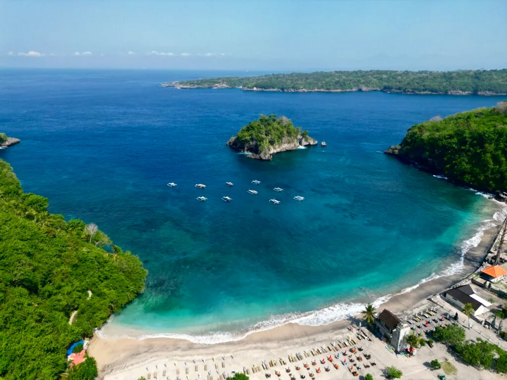 aerial view of Crystal Bay