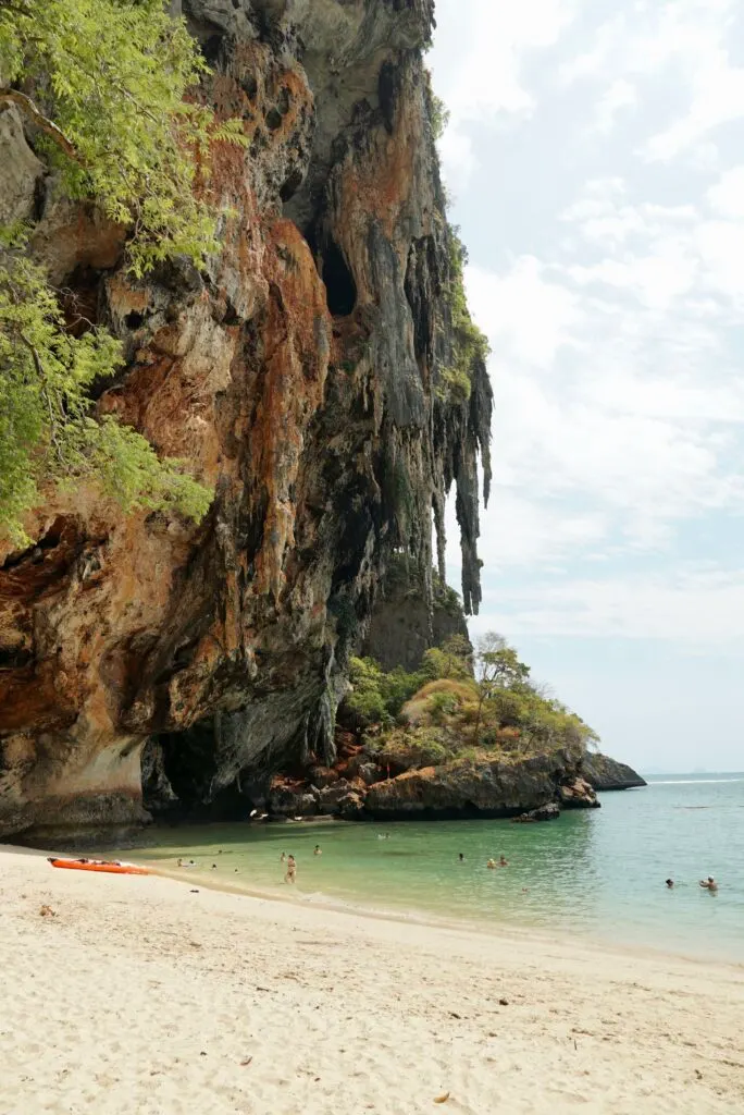 view of princess cave from Phra Nang Beach