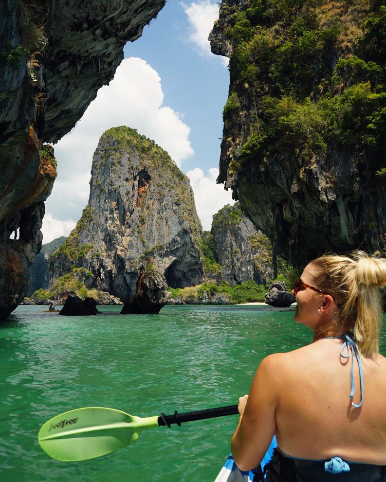 Kayaking in Railay Beach